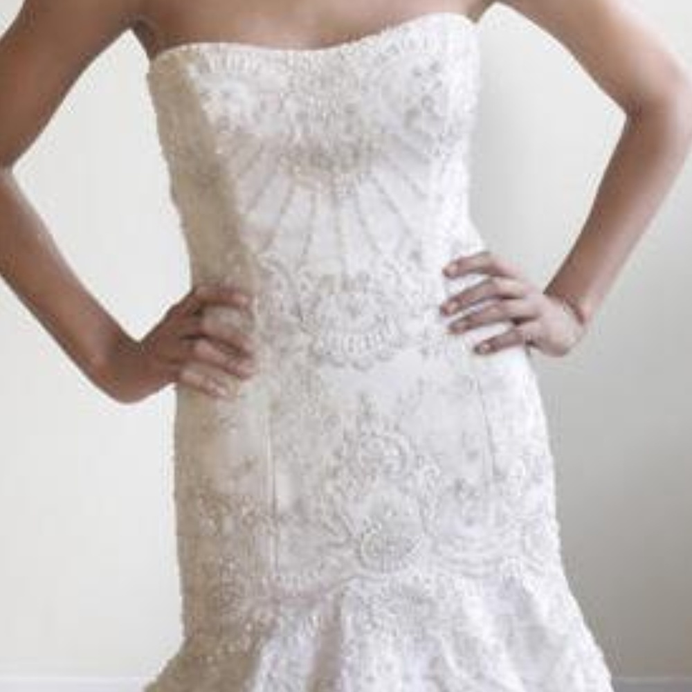 Lazaro Vintage Couture 3766 Wedding Dress